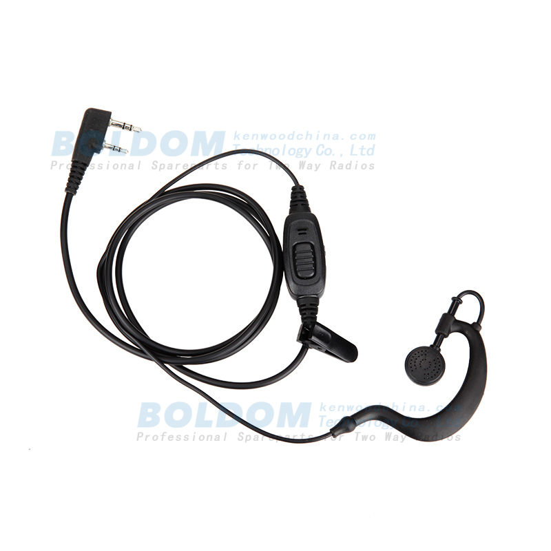 414912 earhook type earphone for kenwood motorola vertex two way radios