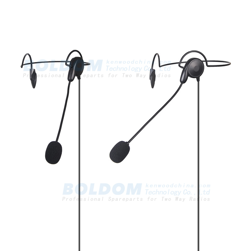 HW300815 behind head behind ear headset with stick mic for two way radio headset with PTT for radios