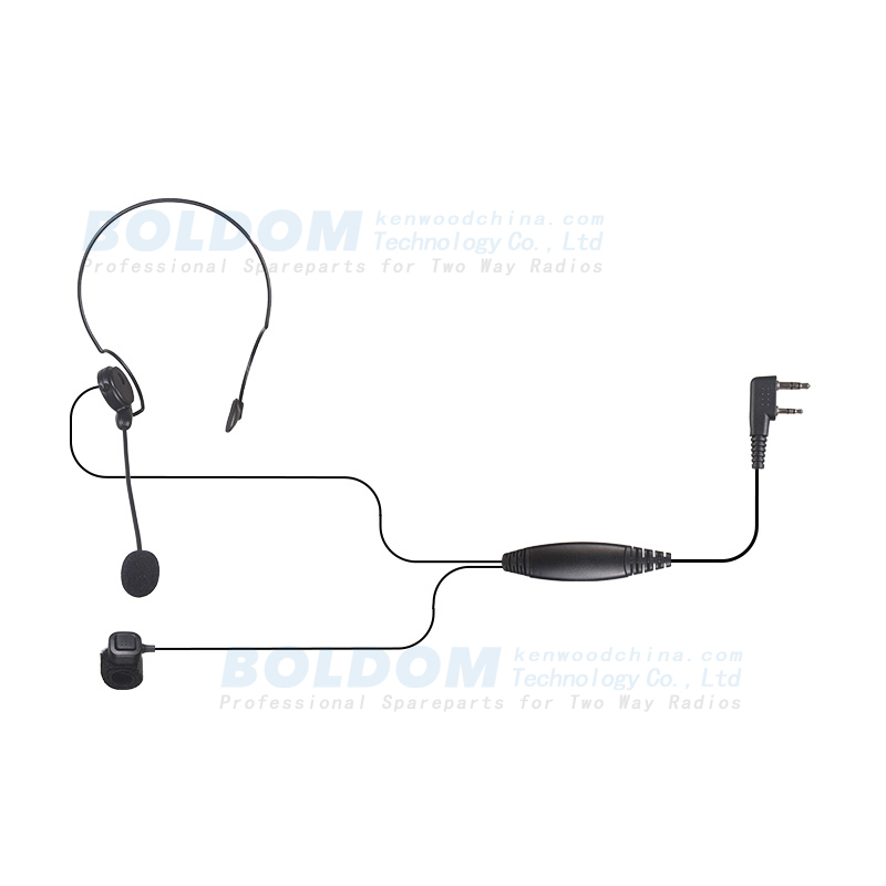 HW300815 behind head behind ear headset with stick mic for two way radio headset with PTT for radios