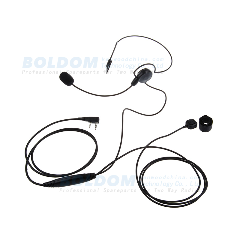 HW300815 behind head behind ear headset with stick mic for two way radio headset with PTT for radios
