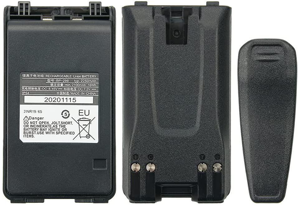 BP-298 2250MAH LI-ION BATTERY FOR IC-V86  IC-V80 IC-T70A