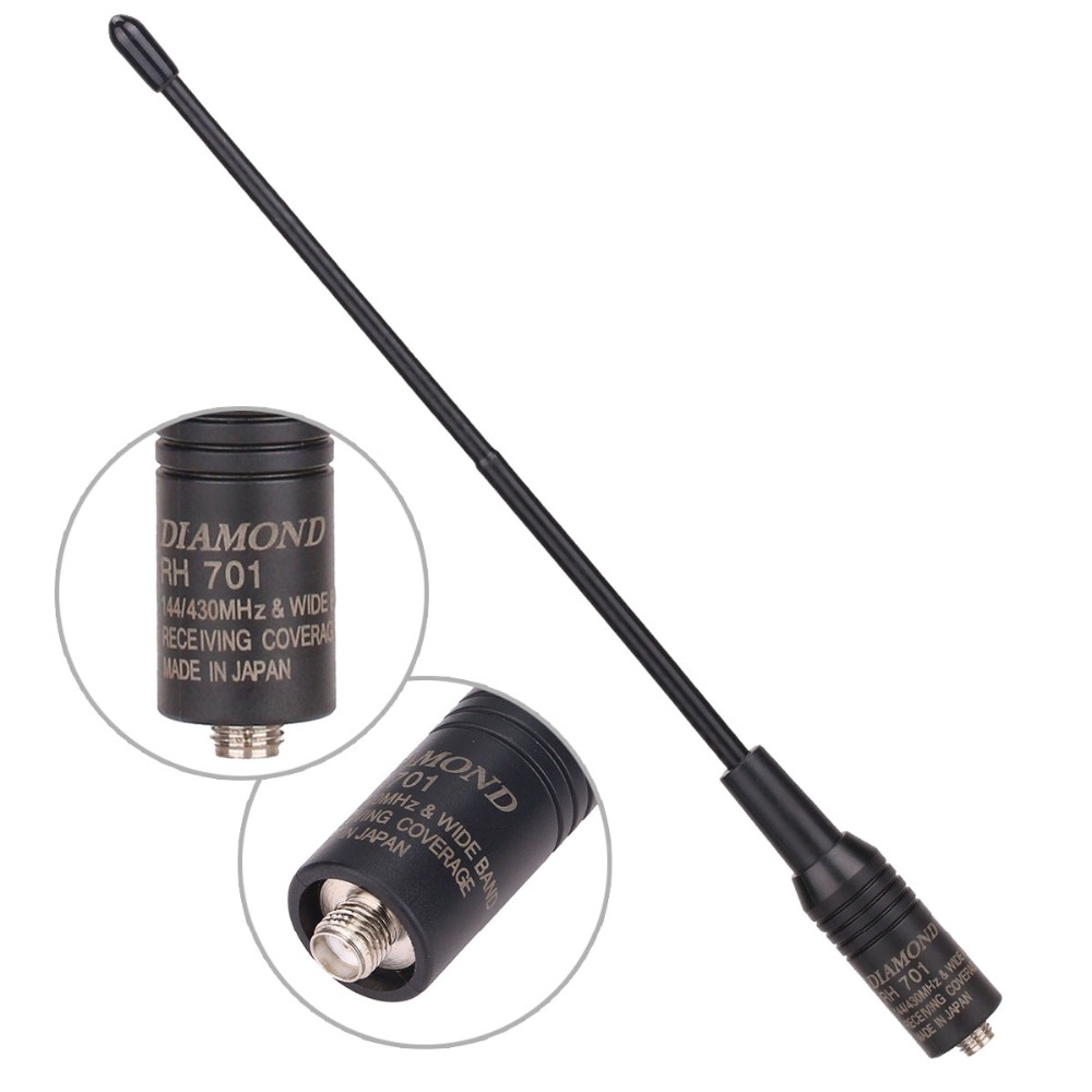 RH701 SMA-F Female Dual Band VHF/UHF 144/430MHz Soft Antenna For handheld Ham Radio
