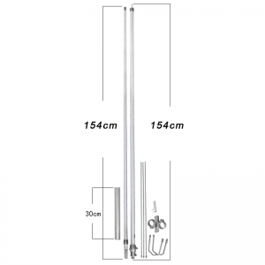 Diamond F22 Diamond MC102 High gain 1.7m 6.5dbi 320-380mhz 400-520mhz UHF fiberglass base antenna