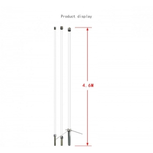 Diamond F23 High gain 4.6m VHF base antenna 144-174MHz 3 section cuttable fiberglass antenna 7.8dBi
