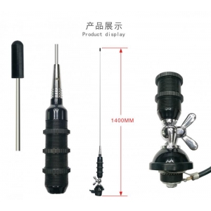 Sirio SUPER 7  RG58 Cable  Mobile Radio Whip 27MHz CB Vehicle Antenna